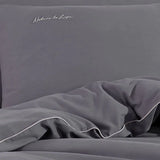 Hobby Twill Double Duvet Cover Set - Anthracite