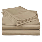 Beige Luxury Extra Soft Cozy Sheet Set 12" Deep Pocket