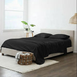 Black Extra Soft Cozy Sheet Set 12" Deep Pocket