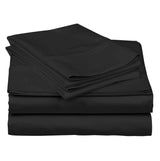 Black Extra Soft Cozy Sheet Set 12" Deep Pocket