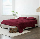 Burgundy Luxury Extra Soft Cozy Sheet Set 12" Deep Pocket