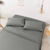 Grey Luxury Extra Soft Cozy Sheet Set 12" Deep Pocket