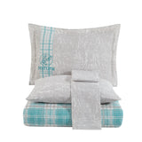 Hobby denim turquoise - Poplin Single Duvet Cover Set