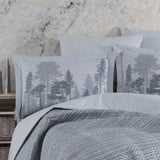 Hobby Tully Gray - Single Poplin Quilted Duvet Cover Set