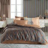 Hobby Lotus Bronze - Double Satin Duvet Cover Set