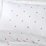 Hobby Premium Lubow White - Poplin Double Embroidered Duvet Cover Set