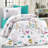 Hobby Rossella Turquoise - Poplin Studio Duvet Cover Set