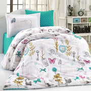 Hobby Rossella Turquoise - Poplin Studio Duvet Cover Set