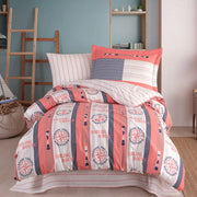 Hobby Marin Salmon - Poplin Studio Single Duvet Cover Set