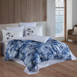 Hobby Lilian - Blue Double 300TC Satin Duvet Cover Set