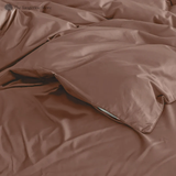 Clay - Cotton Sateen 3 Piece Duvet Cover Set | 4 Piece Sheet Set |