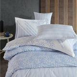 Hobby Romance Blue - Poplin Single Duvet Cover Set