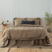 Dusty Brown - 100% Pure Linen | Linen Cotton Mix | 3 Piece Duvet Cover