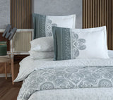 Hobby İrene Gray - Poplin Double Duvet Cover Set