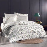 Hobby Rithym Green-Poplin Double Duvet Cover Set