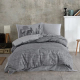 Hobby Tully Gray - Poplin Studio Single Duvet Cover Set