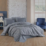 Hobby Silvana Gray - Single Poplin Quilted Duvet Cover Set