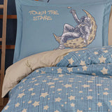 Hobby Space Blue - Poplin Studio Single Duvet Cover Set