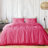 Hot Pink - 100% Pure Linen | Linen Cotton Mix | 3 Piece Duvet Cover