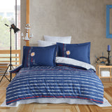 Hobby Olimpia Navy Blue - Poplin Double Duvet Cover Set