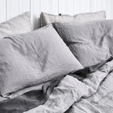 Light Grey - 100% Pure Linen | Linen Cotton Mix | 3 Piece Duvet Cover