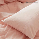 Light Pink - 100% Cotton 3 Piece Duvet Cover Set | 4 Piece Sheet Set |