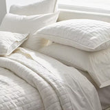 Ivory White - 3-Piece Quilt Bedding with Pillowcases | Lightweight