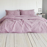 Lilac - 100% Pure Linen | Linen Cotton Mix | 3 Piece Duvet Cover Set |