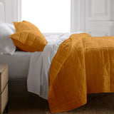 MustardYellow - 3Piece Quilt Bedding with Pillowcases | Lightweight