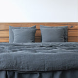 Midnight Blue - 100% Pure Linen | Linen Cotton Mix | 3 Piece Duvet