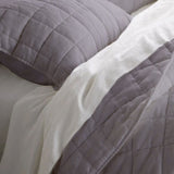 Light Grey - 3-Piece Quilt Bedding with Pillowcases | Lightweight