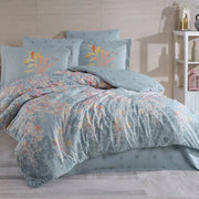 Hobby Serena Mavi - Ranforce Double Duvet Cover Set