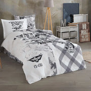 Sky Force Gray Luxury Duvet Set