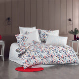 Hobby Rithym Navy Blue - Poplin Double Duvet Cover Set