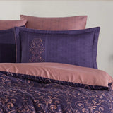 Hobby Gris Purple - Double Satin Duvet Cover Set