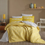 Hobby Sofia Yellow - Double Poplin Quilted Duvet Cover Set