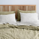 Pistachio Green - 100% Pure Linen | Linen Cotton Mix | 3 Piece Duvet