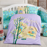 Hobby Dream Clock Lilac Baby Duvet Cover Set