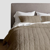 NaturalBeige - 3-Piece Quilt Bedding with Pillowcases | Lightweight