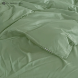 Sage Green - Cotton Sateen 3 Piece Duvet Cover Set | 4 Piece Sheet Set