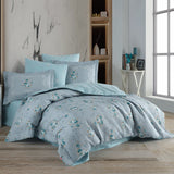 Hobby Martha Mint - Single Poplin Quilted Duvet Cover Set