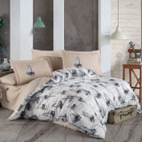 Hobby Milena Mavi - Ranforce Double Duvet Cover Set