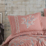 Hobby Camila Salmon - Ranforce Double Duvet Cover Set