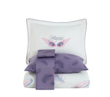 Hobby Paradise Purple - Double Satin Duvet Cover Set