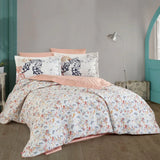 Hobby Fiesta Salmon - Double Poplin Quilted Duvet Cover Set