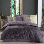 Hobby Lotus Purple - Double Satin Duvet Cover Set