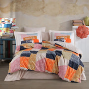 Hobby Bermuda Orange - Poplin Double Duvet Cover Set