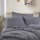 Hobby Muslin Double Duvet Cover Set - Smoked