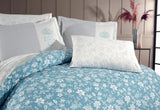 Hobby Carmen Turquoise - Poplin Double Duvet Cover Set