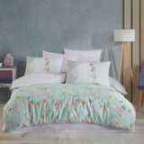 Hobby Carmela Green - Ranforce Single Duvet Cover Set